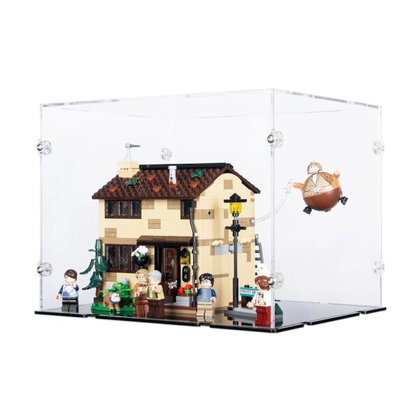 Display in acrilico per LEGO&reg; 76451 Harry Potter - Privet Drive: la visita di zia Marge (con fondo nero)
