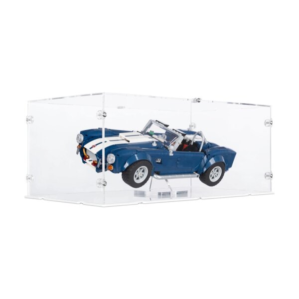 Pr&eacute;sentoir en acrylique pour LEGO&reg; 10357 Shelby Corba 427 S(C (Avec support et font blanc)