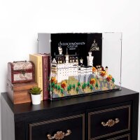 Acryl-Display f&uuml;r LEGO&reg; 21063 Schloss Neuschwanstein (Mit Hintergrundbild & schwarzem Boden)