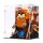 Pr&eacute;sentoir en acrylique pour LEGO&reg; 75430 Star Wars - Wicket l&rsquo;Ewok (avec image darri&egrave;re-plan et base noire)