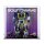 Pr&eacute;sentoir en acrylique pour LEGO&reg; 10358 Transformers: Soundwave (avec image darri&egrave;re-plan et base noire)
