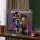 Pr&eacute;sentoir en acrylique pour LEGO&reg; 10358 Transformers: Soundwave (avec image darri&egrave;re-plan et base noire)