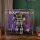 Pr&eacute;sentoir en acrylique pour LEGO&reg; 10358 Transformers: Soundwave (avec image darri&egrave;re-plan et base noire)