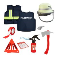 Jeu de r&ocirc;le pompiers (9 pi&egrave;ces)