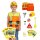 Set gioco di ruolo cantiere (9 pezzi)