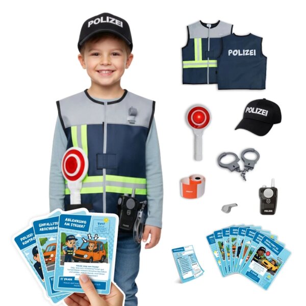 Set gioco di ruolo Polizia (9 pezzi)