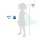 Alarm/Blue Light with Sound & Light and Silent Function