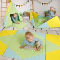 3-in-1 Play Mat, Foldable into a Teepee Tent & Boat
