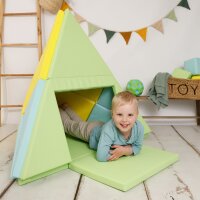 3-in-1 Play Mat, Foldable into a Teepee Tent & Boat