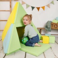 3-in-1 Play Mat, Foldable into a Teepee Tent & Boat