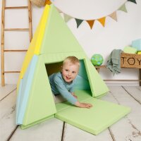3-in-1 Play Mat, Foldable into a Teepee Tent & Boat