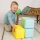 Soft building block set with 6 foam cubes in 3 colors