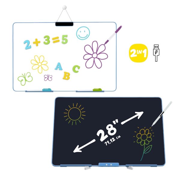 XXL LCD Writing Board & Whiteboard 28 Zoll (73 x 40.7 x 3 cm)