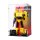 Pr&eacute;sentoir en acrylique pour LEGO&reg; 10338 Transformers: Bumblebee (avec image darri&egrave;re-plan et base noire)
