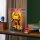 Pr&eacute;sentoir en acrylique pour LEGO&reg; 10338 Transformers: Bumblebee (avec image darri&egrave;re-plan et base noire)
