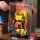 Pr&eacute;sentoir en acrylique pour LEGO&reg; 10338 Transformers: Bumblebee (avec image darri&egrave;re-plan et base noire)