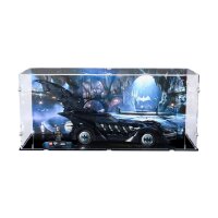 Acryl-Display f&uuml;r LEGO&reg; 76304 Batman Forever Batmobil X  (Mit Hintergrundbild & schwarzem Boden)