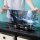 Acryl-Display f&uuml;r LEGO&reg; 76304 Batman Forever Batmobil X  (Mit Hintergrundbild & schwarzem Boden)