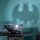 Acryl-Display f&uuml;r LEGO&reg; 76304 Batman Forever Batmobil X  (Mit Hintergrundbild & schwarzem Boden)