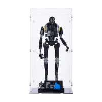 Acryl-Display f&uuml;r LEGO&reg; 75434 Star Wars - Sicherheitsdroide K-2SO (Mit schwarzem Boden)