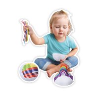 Balle sensorielle Fidget (avec 16 cordons en silicone souples)