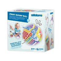 Balle sensorielle Fidget (avec 16 cordons en silicone souples)