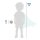 Balle sensorielle Fidget (avec 16 cordons en silicone souples)