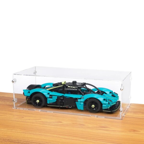 Pr&eacute;sentoir en acrylique pour LEGO&reg; 42208 Aston Martin Valkyrie  (avec fond transparent, empilable)