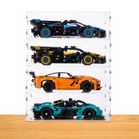 Pr&eacute;sentoir en acrylique pour LEGO&reg; 42208 Aston Martin Valkyrie  (avec fond transparent, empilable)