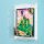 Pr&eacute;sentoir mural en acrylique pour LEGO&reg; 75685 Tableau d&rsquo;Emerald City (avec fond blanc)