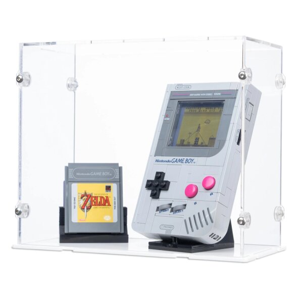 Acryl-Display f&uuml;r LEGO&reg; 72046 Nintendo Game Boy (Mit weissem Boden)