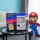 Display in acrilico per LEGO&reg; 72046 Game Boy (con immagine di sfondo e base nera)