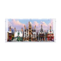 Acrylic display for LEGO&reg; 76457 Harry Potter Hogsmeade Village - Colletors Edition (With background image & white floor)