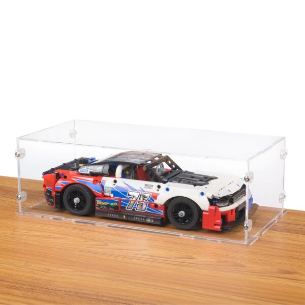 Acryl-Display f&uuml;r LEGO&reg; 42153 NASCAR Net Gen Chevrolet Camaro ZL 1 (Mit schwarzem Boden)