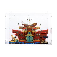 Acryl-Display f&uuml;r LEGO&reg; 75640 One Piece - Barati&eacute;, das Schwimmende Restaurant (Mit schwarzem Boden)