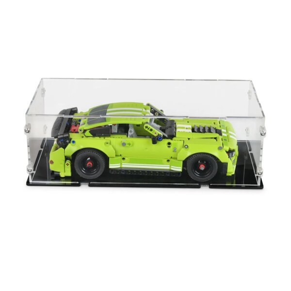 Display in acrilico 32 x 15 x 10 cm per i modelli LEGO&reg; Technic (con fondo nero)