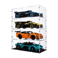 Display in acrilico 32 x 15 x 10 cm per i modelli LEGO&reg; Technic (con fondo nero)