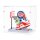Pr&eacute;sentoir en acrylique pour LEGO&reg; 43021 Nke Dunk Trickshot (avec fond blanc)