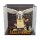 Pr&eacute;sentoir en acrylique pour LEGO&reg; 76391 Harry Potter - Ic&ocirc;nes de Poudlard, &Eacute;dition Collector (avec image darri&egrave;re-plan et base noire)