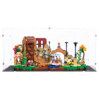 Acrylic display for LEGO&reg; 21360 Willy Wonka and the Chocolate Factory (With black floor)