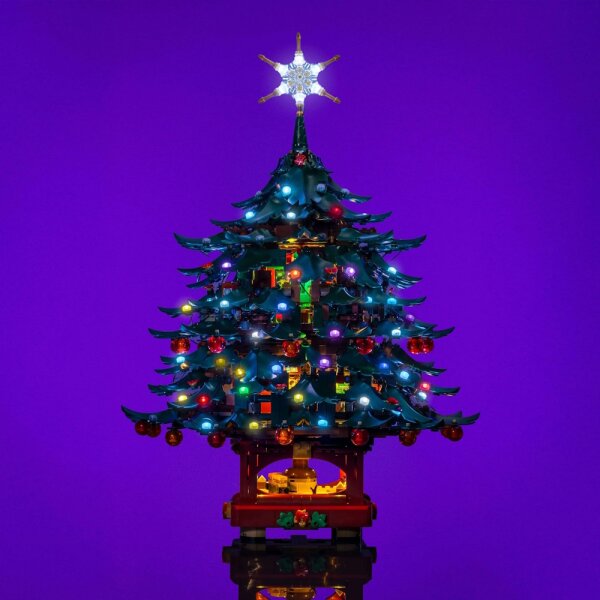 LMB 2.0 LEGO&reg; 41843# Family Christmas Tree Decoration with multi color Light Kit