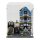 Pr&eacute;sentoir en acrylique pour LEGO&reg; 10190 Market Street (avec fond noir)