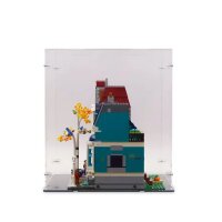 Pr&eacute;sentoir en acrylique pour LEGO&reg; 10270 La librairie (avec fond noir)