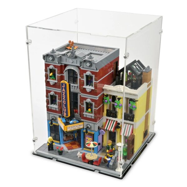 Acrylic display for LEGO&reg; 10312 Jazz Club (With black floor)