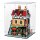 Pr&eacute;sentoir en acrylique pour LEGO&reg; 10350 La b&acirc;tisse Tudor (avec fond noir)