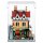 Pr&eacute;sentoir en acrylique pour LEGO&reg; 10350 La b&acirc;tisse Tudor (avec fond noir)
