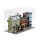 Pr&eacute;sentoir acrylique pour 2 sets LEGO&reg; Modular Building (L 52 x l 26 x H 36 cm, base noire)