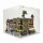 Pr&eacute;sentoir acrylique pour 2x2 sets LEGO&reg; Modular Building (L 52 x l 52 x H 47 cm, base noire)