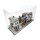 Acrylic display for 3 LEGO&reg; Modular Building Sets (L 78 x W 26 x H 43 cm with black base)