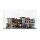 Acrylic display for 3 LEGO&reg; Modular Building Sets (L 78 x W 26 x H 43 cm with black base)